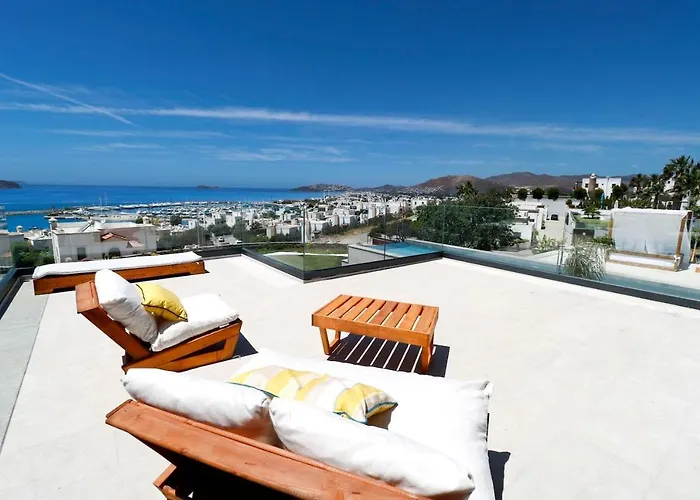 Vistaport B - Luxury With Private Pool And Sea View * 博德鲁姆