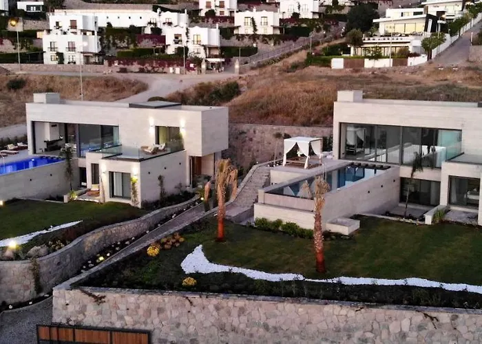 Vistaport B - Luxury With Private Pool And Sea View * 博德鲁姆