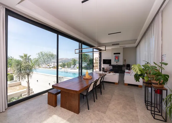 Vistaport B - Luxury With Private Pool And Sea View 博德鲁姆
